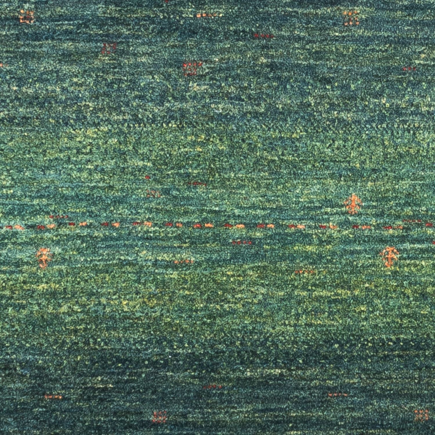 Alfombra Gabbeh - Loribaft Persa - 123 x 78 cm - verde