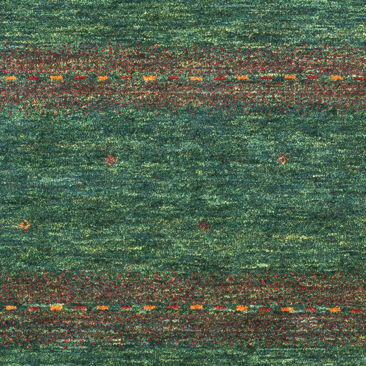 Alfombra Gabbeh - Loribaft Persa - 128 x 82 cm - verde