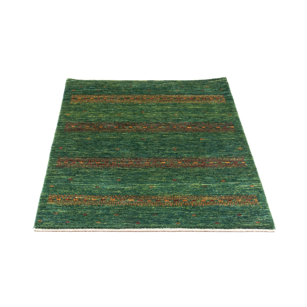 Alfombra Gabbeh - Loribaft Persa - 128 x 82 cm - verde