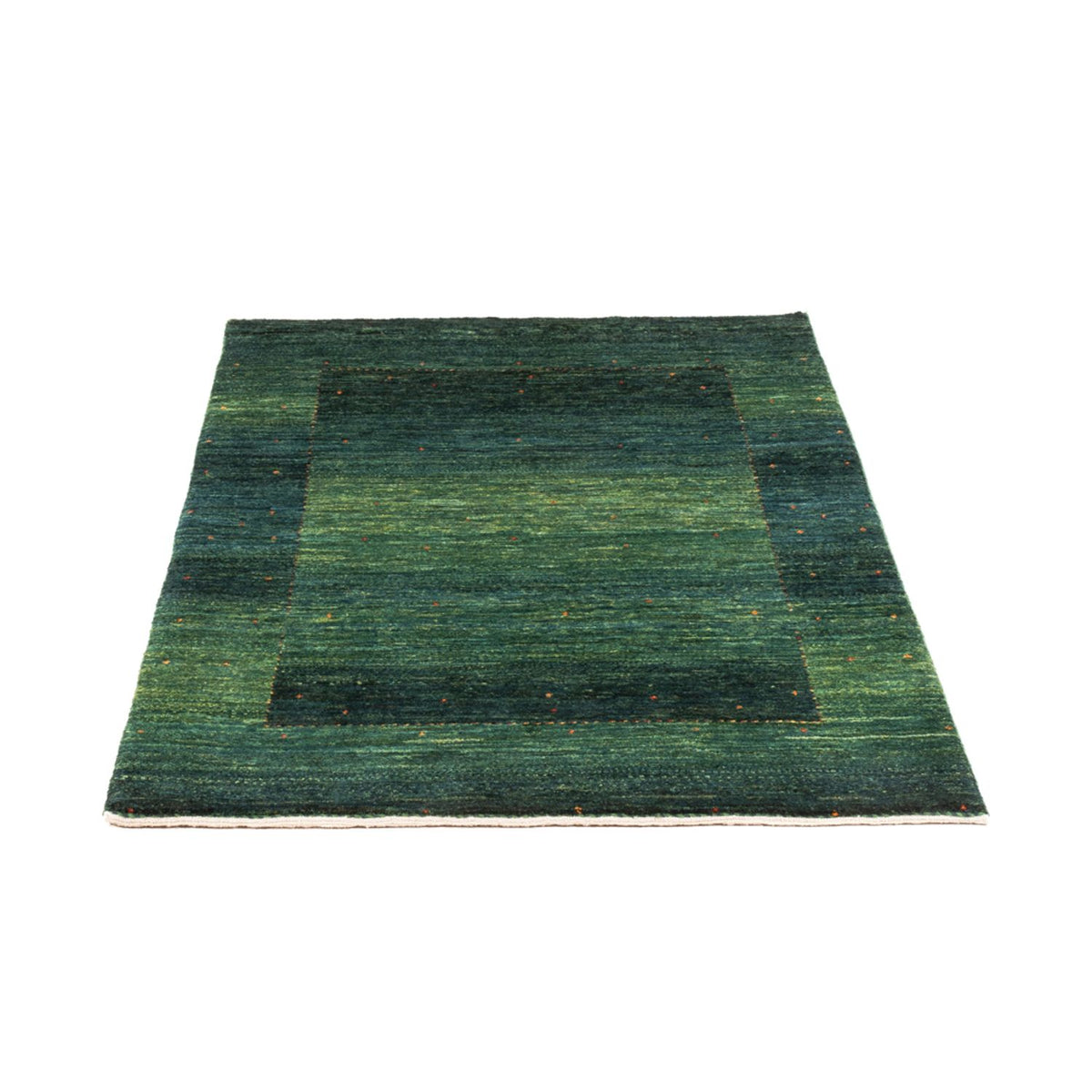 Alfombra Gabbeh - Loribaft Persa - 124 x 85 cm - verde