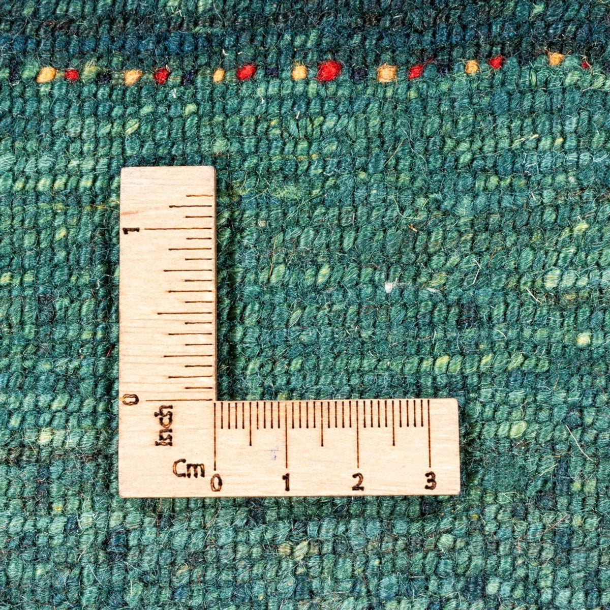 Alfombra Gabbeh - Loribaft Persa - 124 x 85 cm - verde