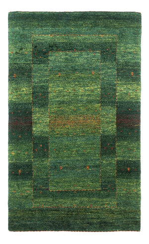 Alfombra Gabbeh - Loribaft Persa - 123 x 79 cm - verde