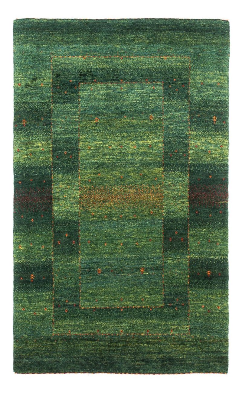 Alfombra Gabbeh - Loribaft Persa - 123 x 79 cm - verde