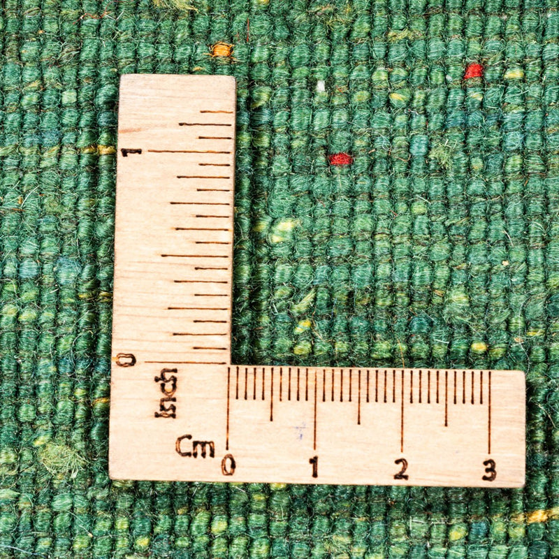 Alfombra Gabbeh - Loribaft Persa - 123 x 79 cm - verde