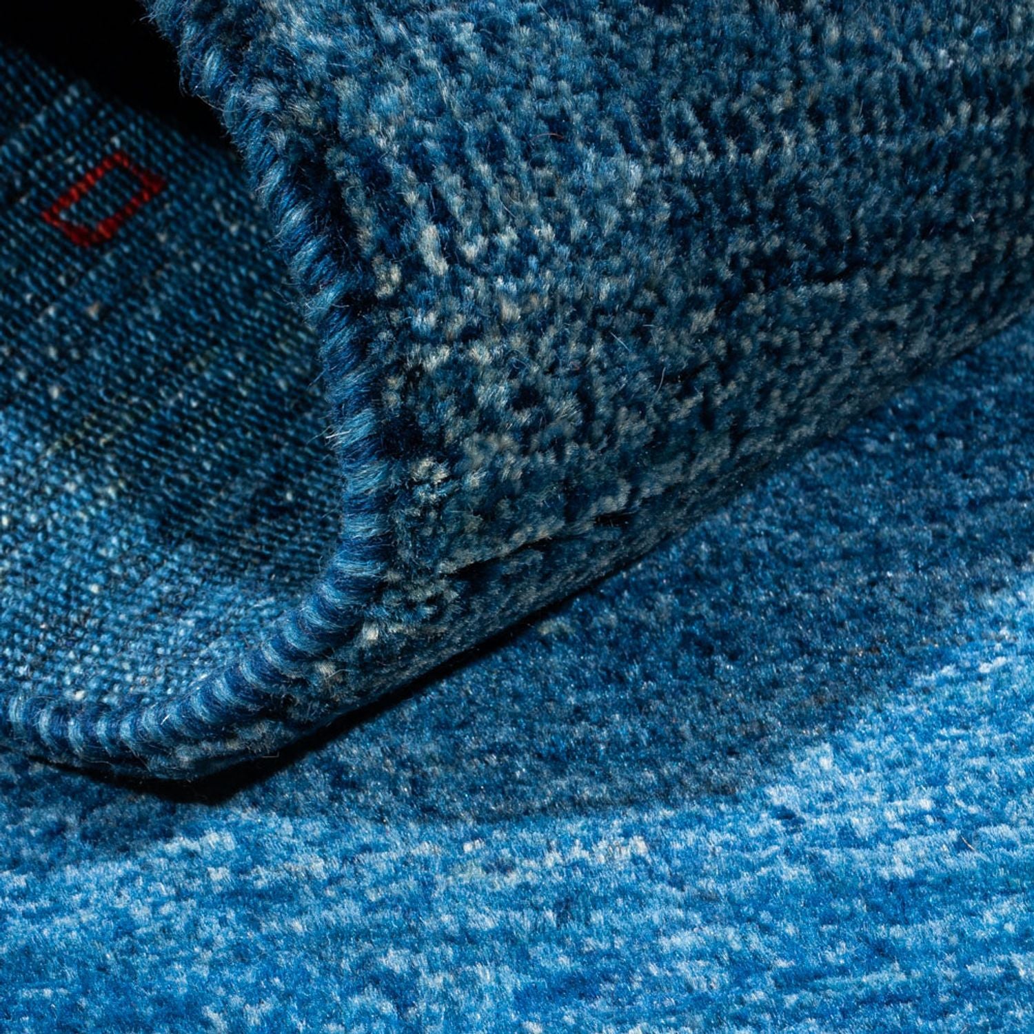 Alfombra Gabbeh - Loribaft Persa - 137 x 83 cm - azul