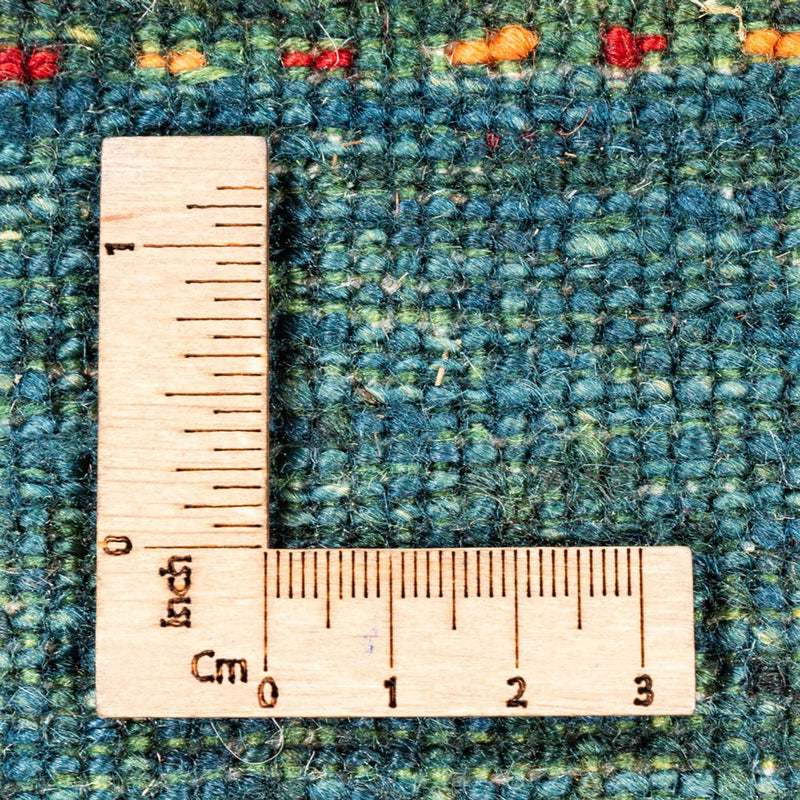 Alfombra Gabbeh - Loribaft Persa - 121 x 80 cm - verde