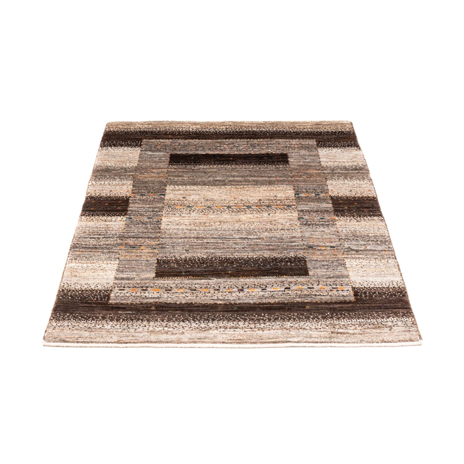 Alfombra Gabbeh - Loribaft Persa - 122 x 84 cm - gris