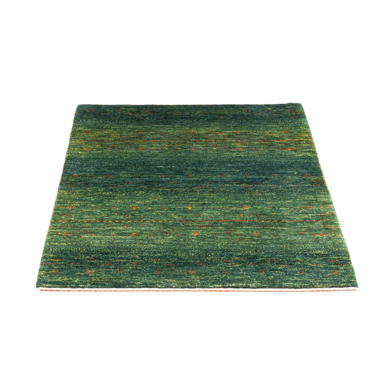 Alfombra Gabbeh - Loribaft Persa - 110 x 82 cm - verde