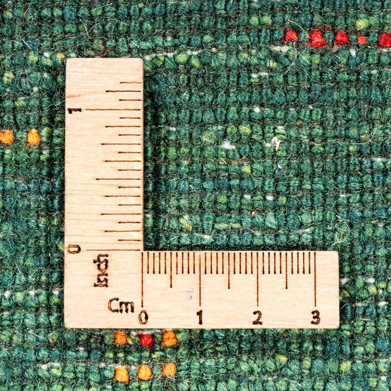 Alfombra Gabbeh - Loribaft Persa - 110 x 82 cm - verde