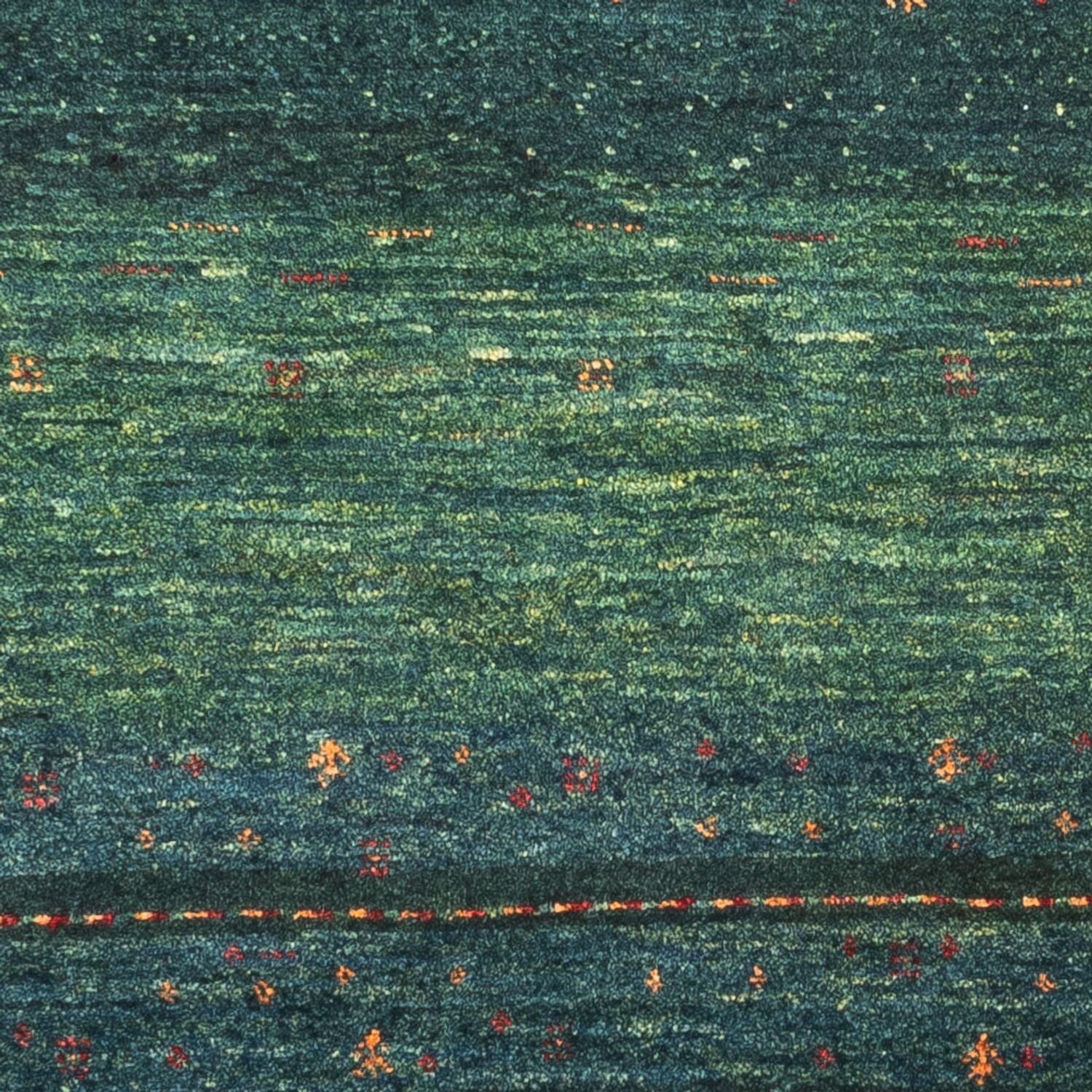 Alfombra Gabbeh - Loribaft Persa - 110 x 81 cm - verde