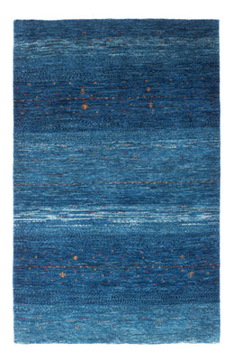 Alfombra Gabbeh - Loribaft Persa - 132 x 84 cm - azul