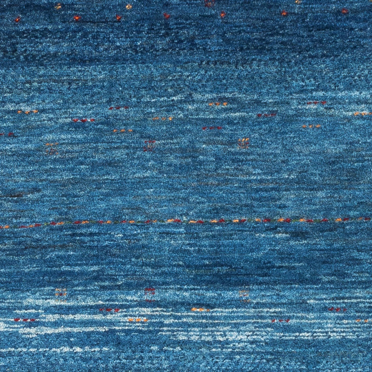 Alfombra Gabbeh - Loribaft Persa - 132 x 84 cm - azul