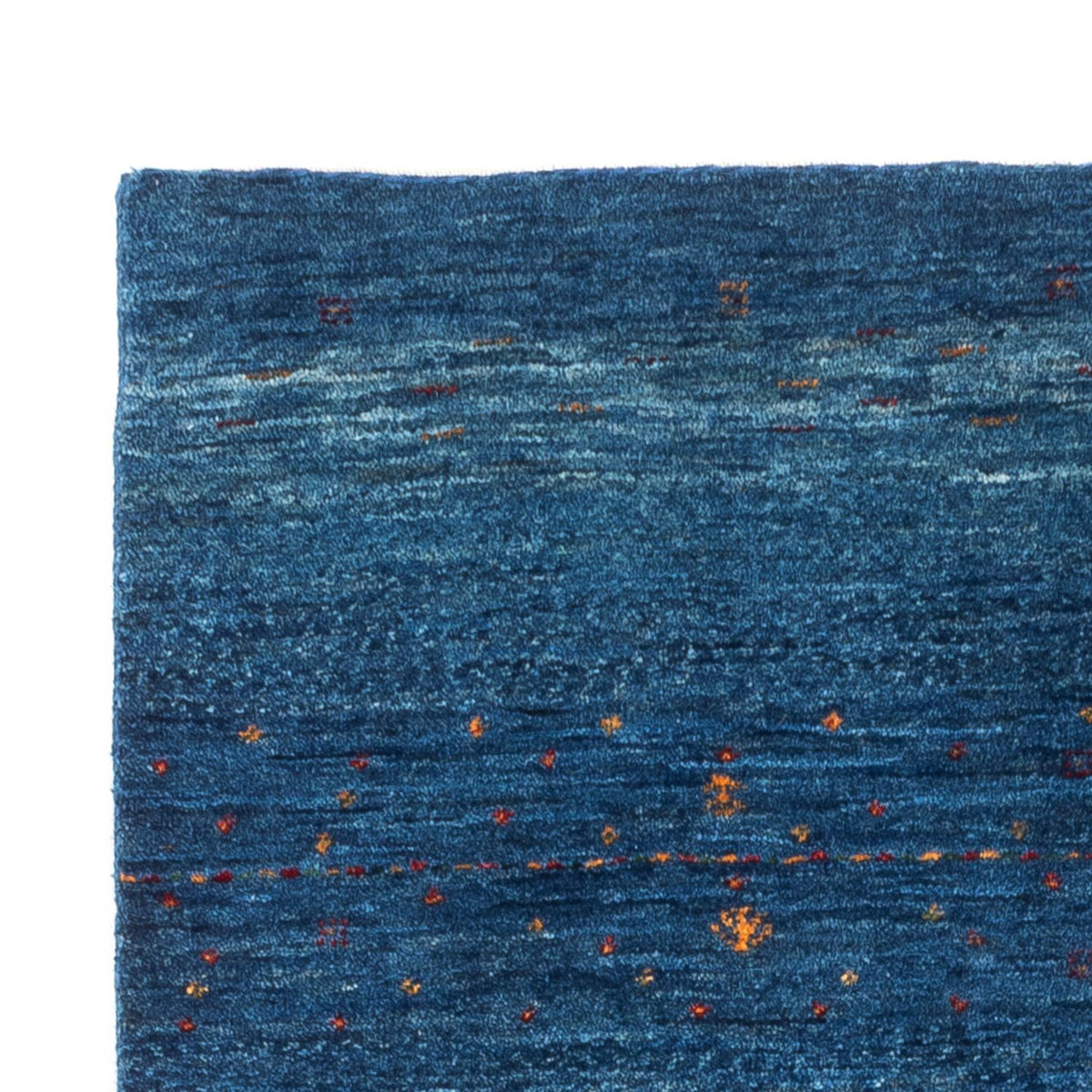 Alfombra Gabbeh - Loribaft Persa - 132 x 84 cm - azul