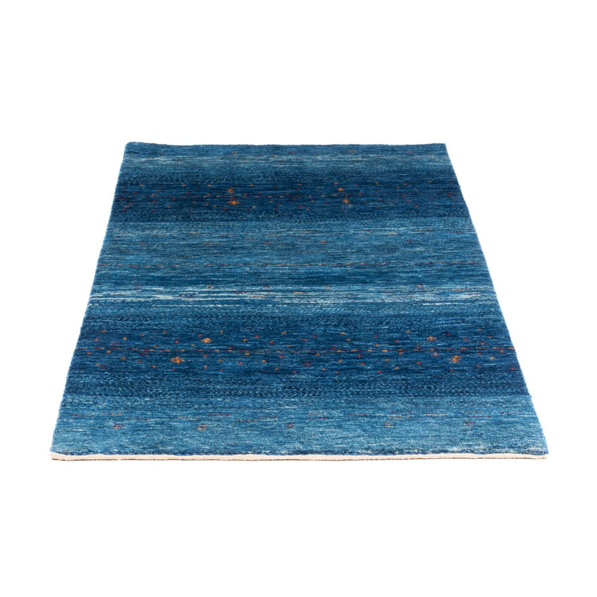 Alfombra Gabbeh - Loribaft Persa - 132 x 84 cm - azul