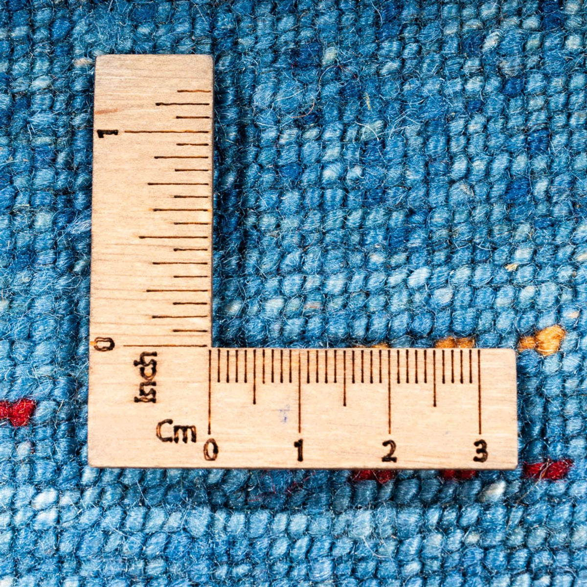 Alfombra Gabbeh - Loribaft Persa - 132 x 84 cm - azul