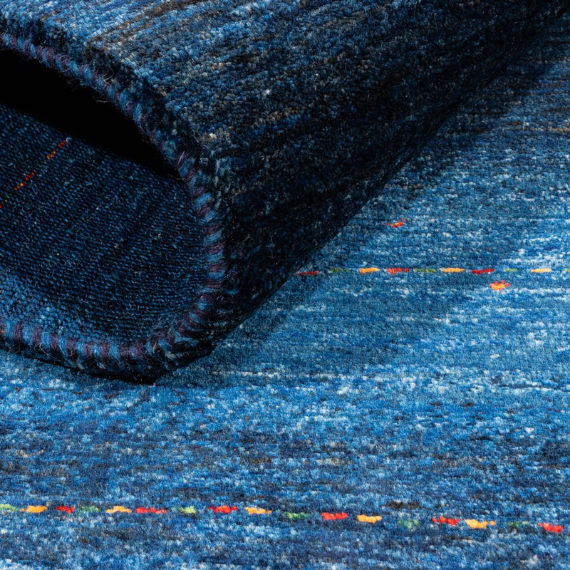Alfombra Gabbeh - Loribaft Persa - 132 x 83 cm - azul