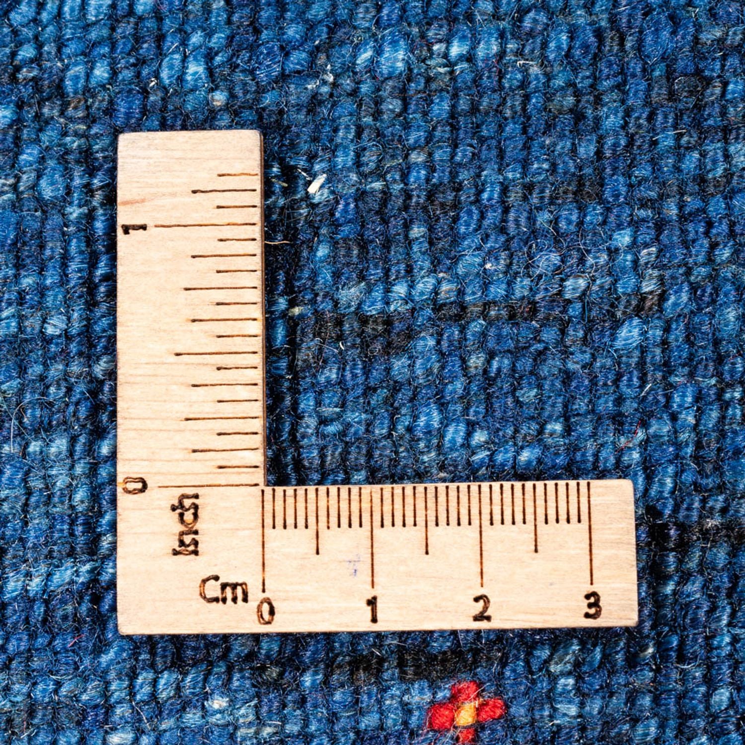 Alfombra Gabbeh - Loribaft Persa - 132 x 83 cm - azul