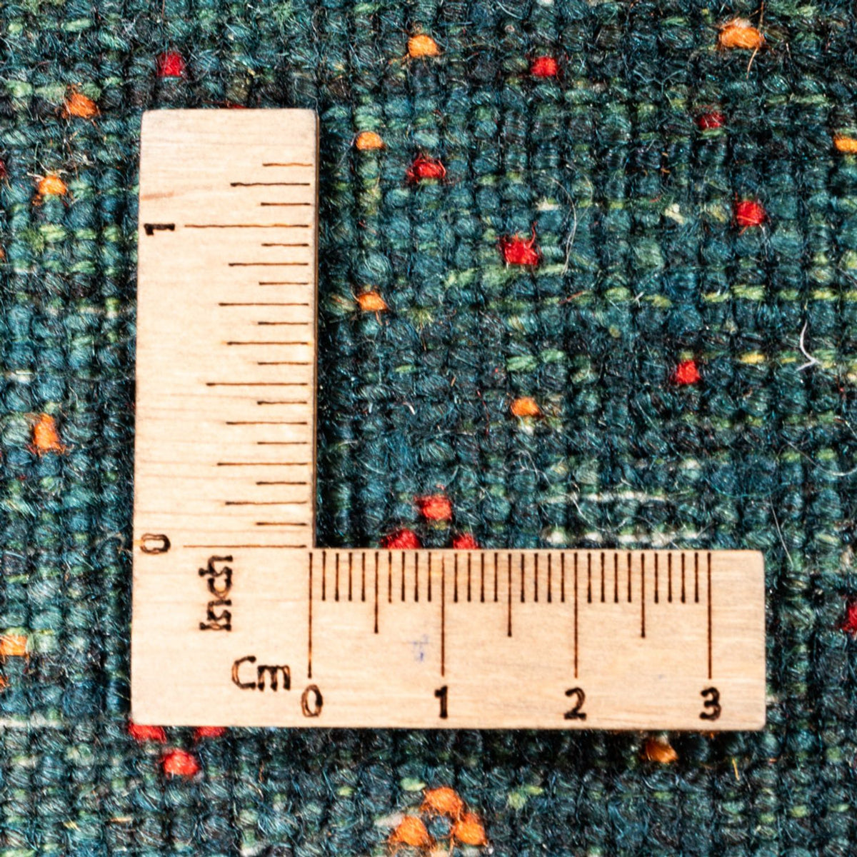 Alfombra Gabbeh - Loribaft Persa - 110 x 86 cm - verde