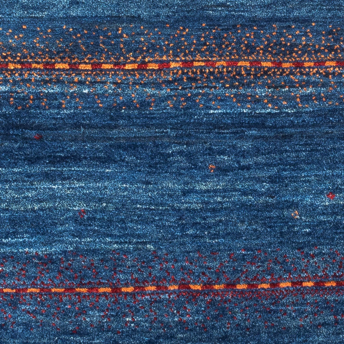 Alfombra Gabbeh - Loribaft Persa - 136 x 85 cm - azul