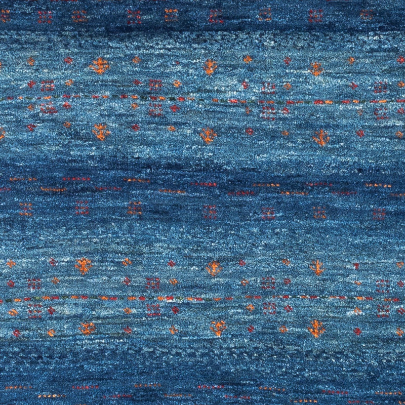 Alfombra Gabbeh - Loribaft Persa - 112 x 100 cm - azul