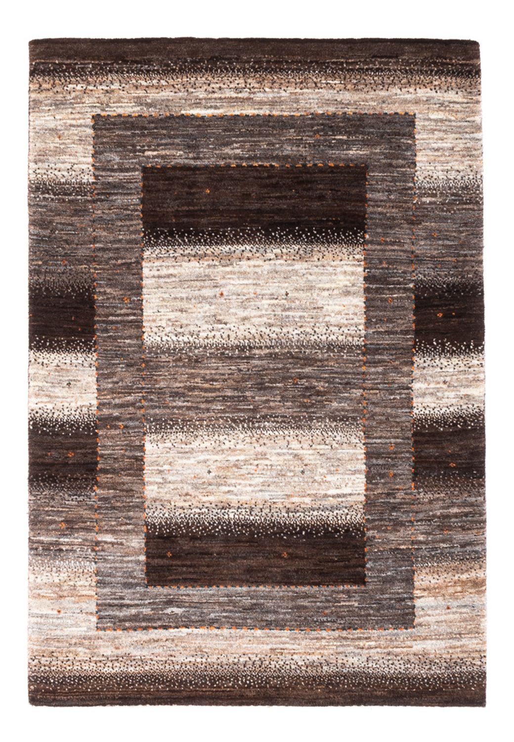 Alfombra Gabbeh - Loribaft Persa - 123 x 84 cm - gris