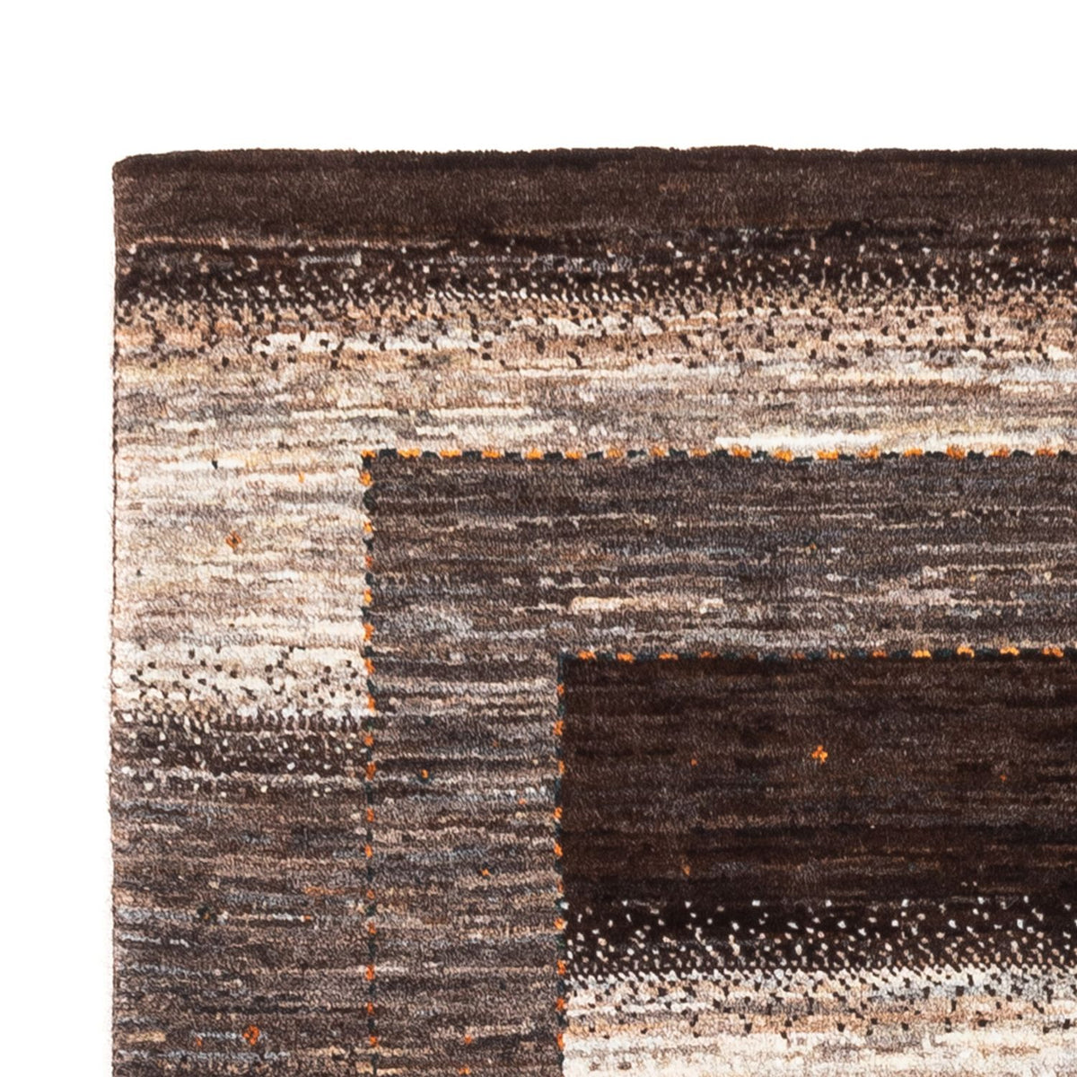 Alfombra Gabbeh - Loribaft Persa - 123 x 84 cm - gris