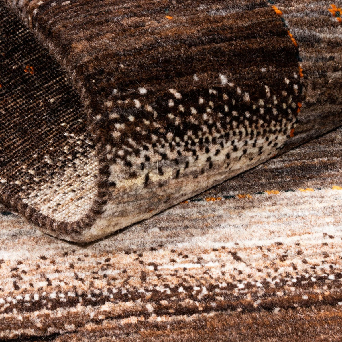 Alfombra Gabbeh - Loribaft Persa - 123 x 84 cm - gris