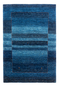 Alfombra Gabbeh - Loribaft Persa - 184 x 125 cm - azul