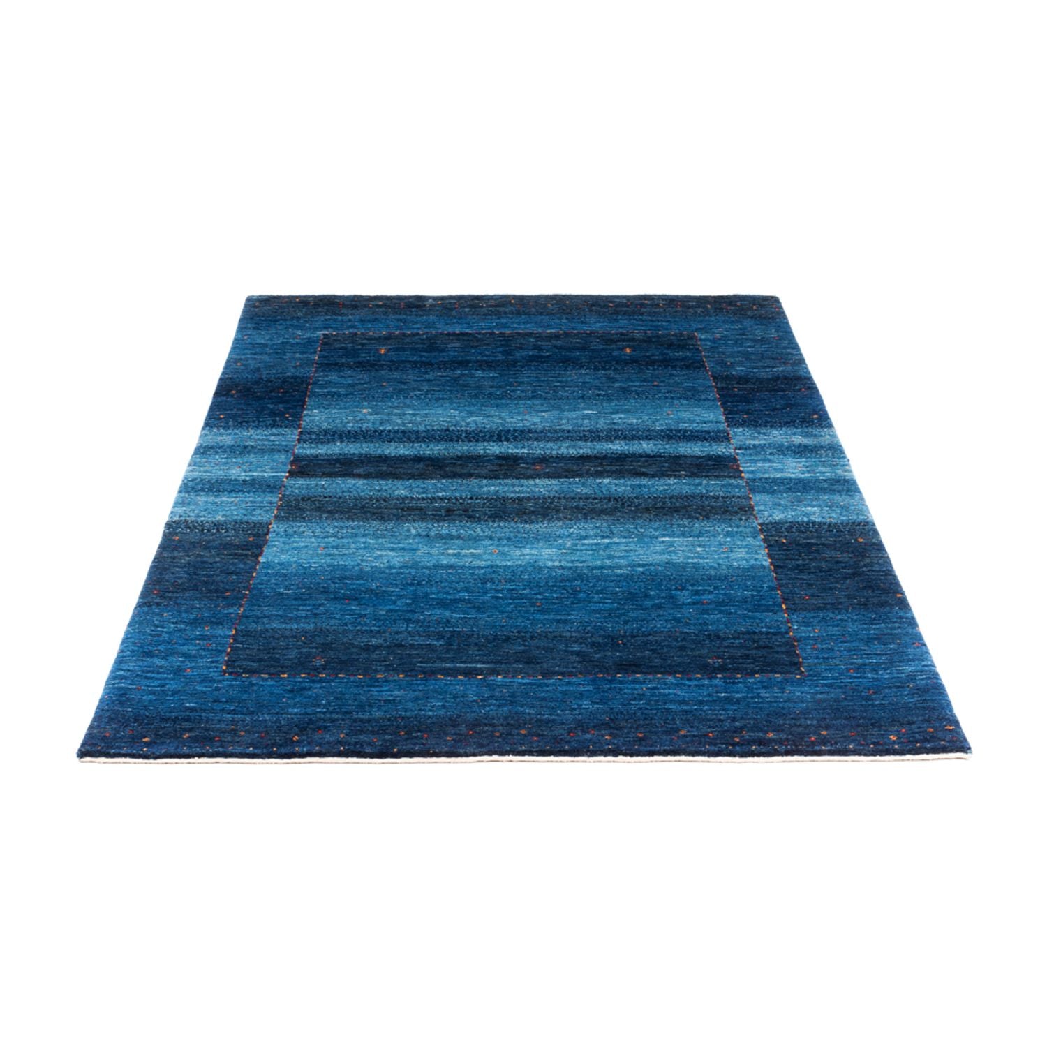 Alfombra Gabbeh - Loribaft Persa - 184 x 125 cm - azul