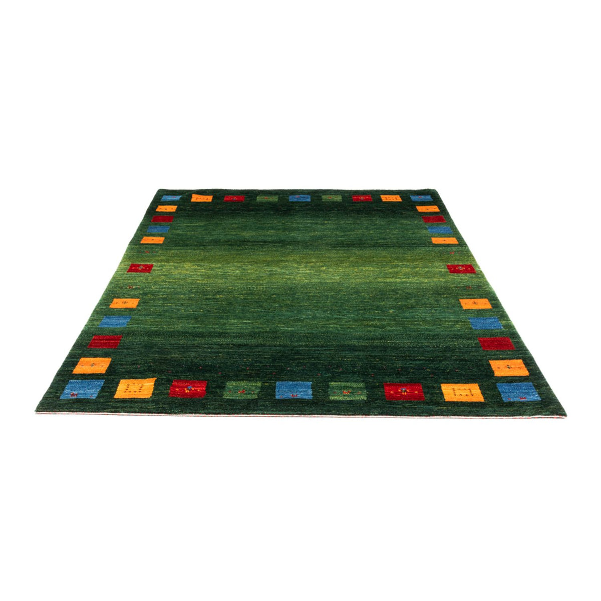 Alfombra Gabbeh - Loribaft Persa - 246 x 176 cm - verde