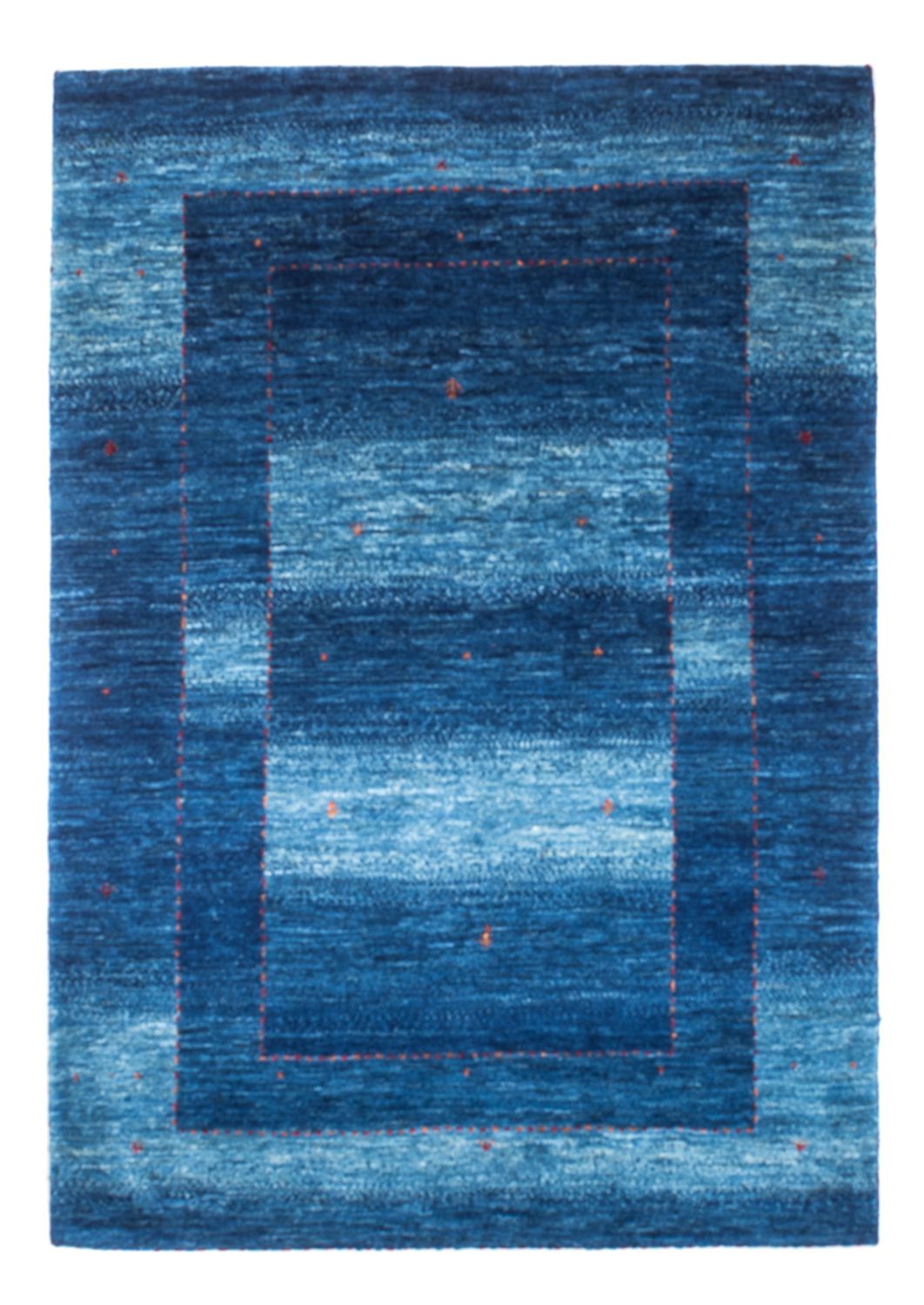 Alfombra Gabbeh - Loribaft Persa - 145 x 101 cm - azul