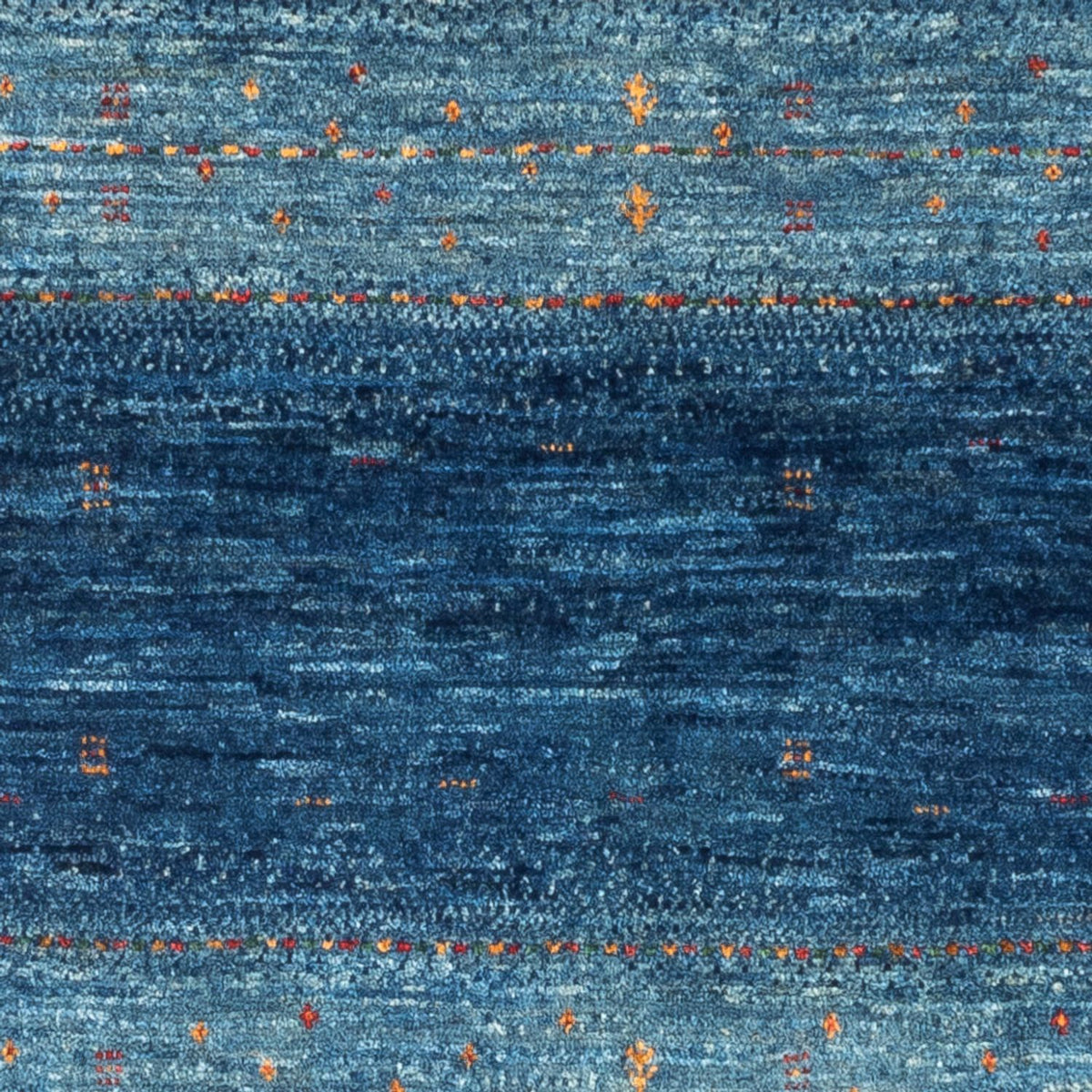 Alfombra Gabbeh - Loribaft Persa - 135 x 82 cm - azul