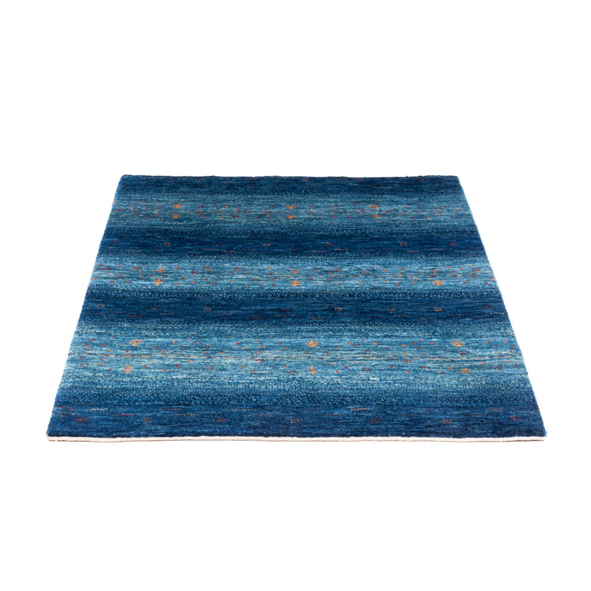 Alfombra Gabbeh - Loribaft Persa - 116 x 92 cm - azul