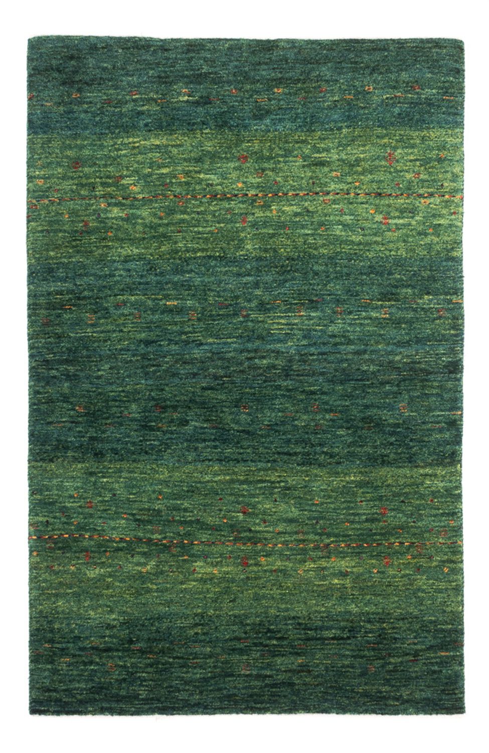 Alfombra Gabbeh - Loribaft Persa - 125 x 81 cm - verde