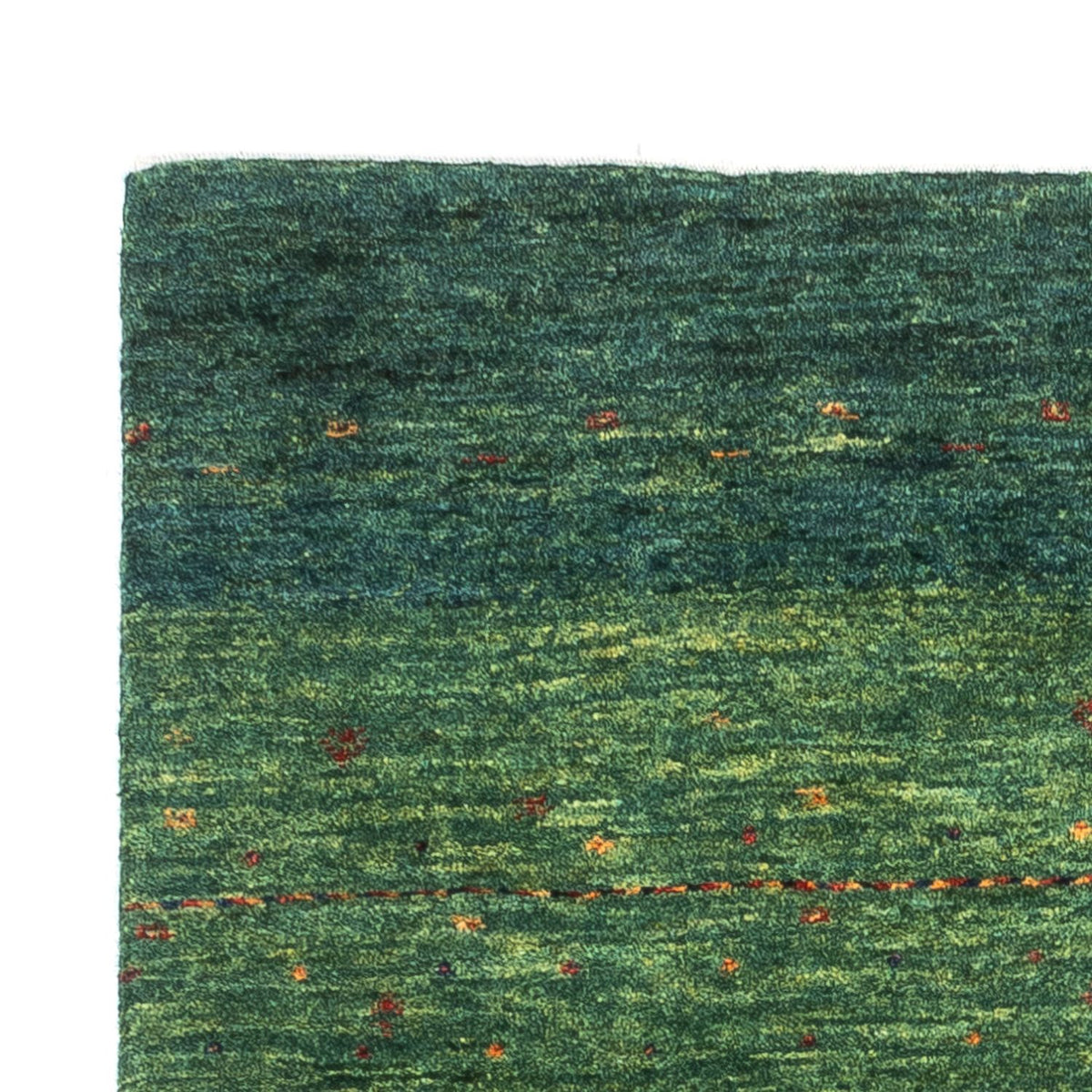Alfombra Gabbeh - Loribaft Persa - 125 x 81 cm - verde