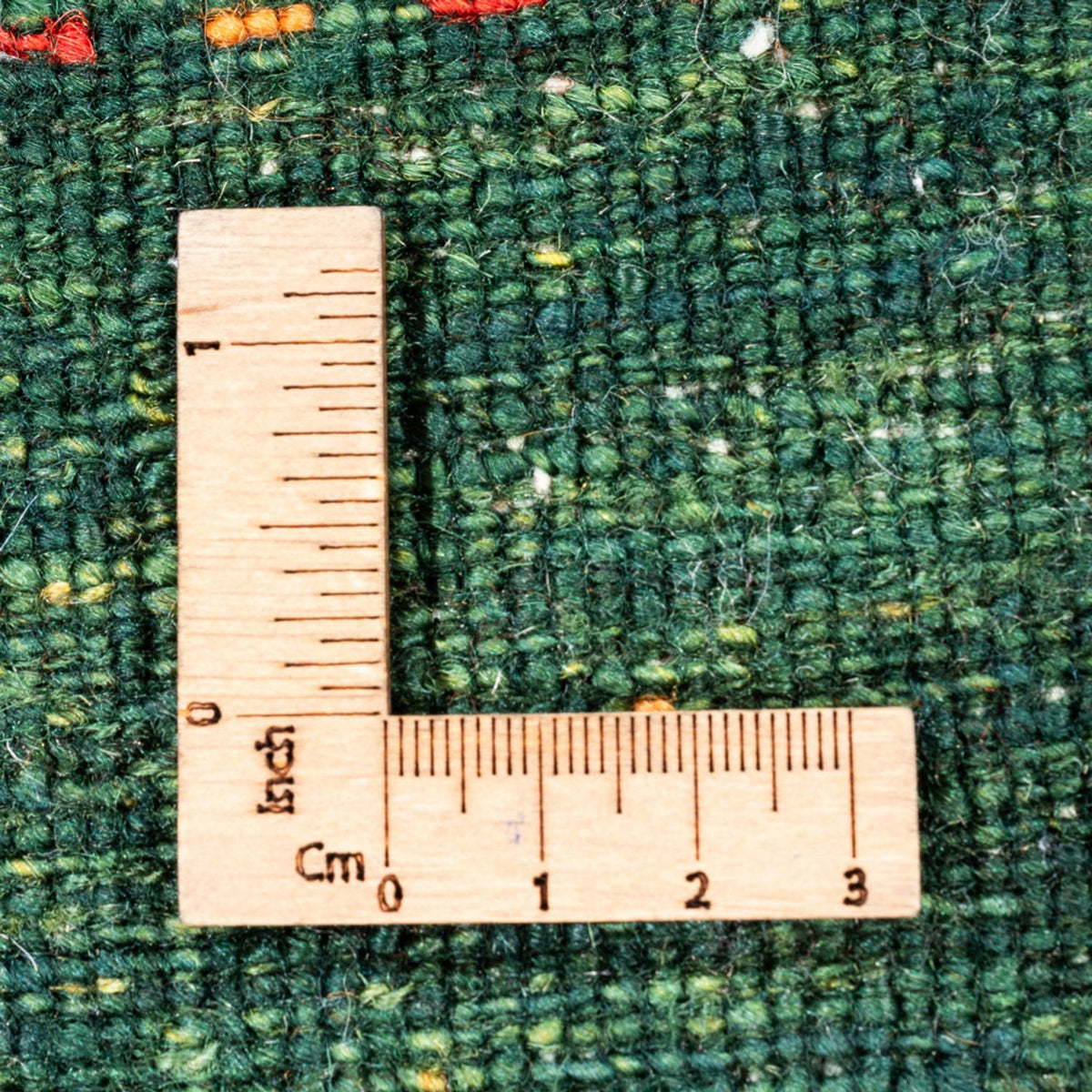 Alfombra Gabbeh - Loribaft Persa - 118 x 82 cm - verde