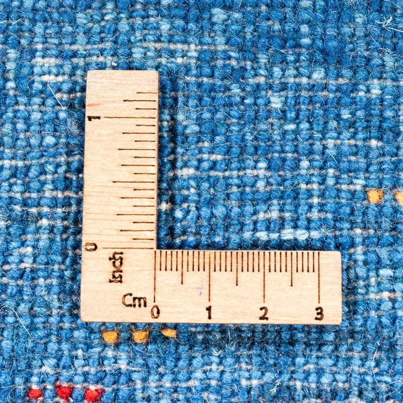 Alfombra Gabbeh - Loribaft Persa - 135 x 84 cm - azul