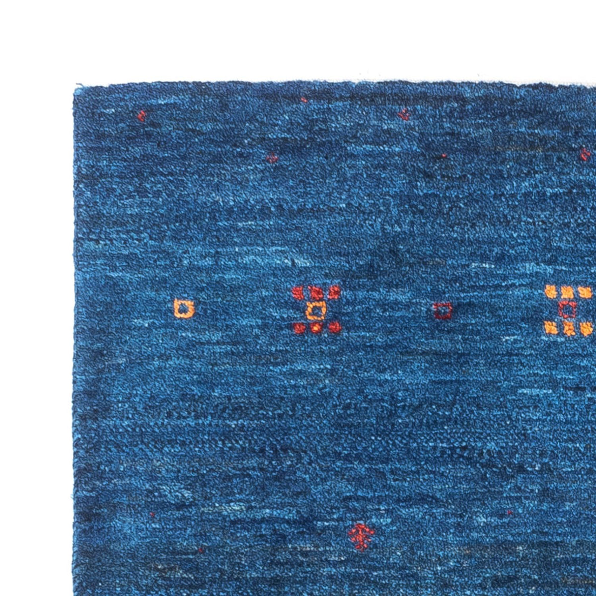 Alfombra Gabbeh - Loribaft Persa - 110 x 80 cm - azul
