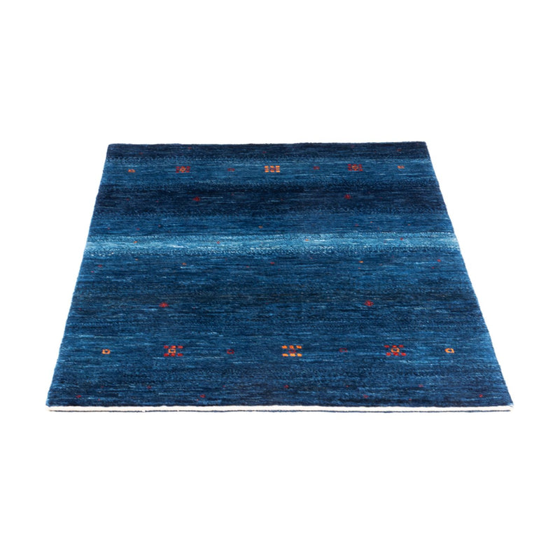 Alfombra Gabbeh - Loribaft Persa - 110 x 80 cm - azul