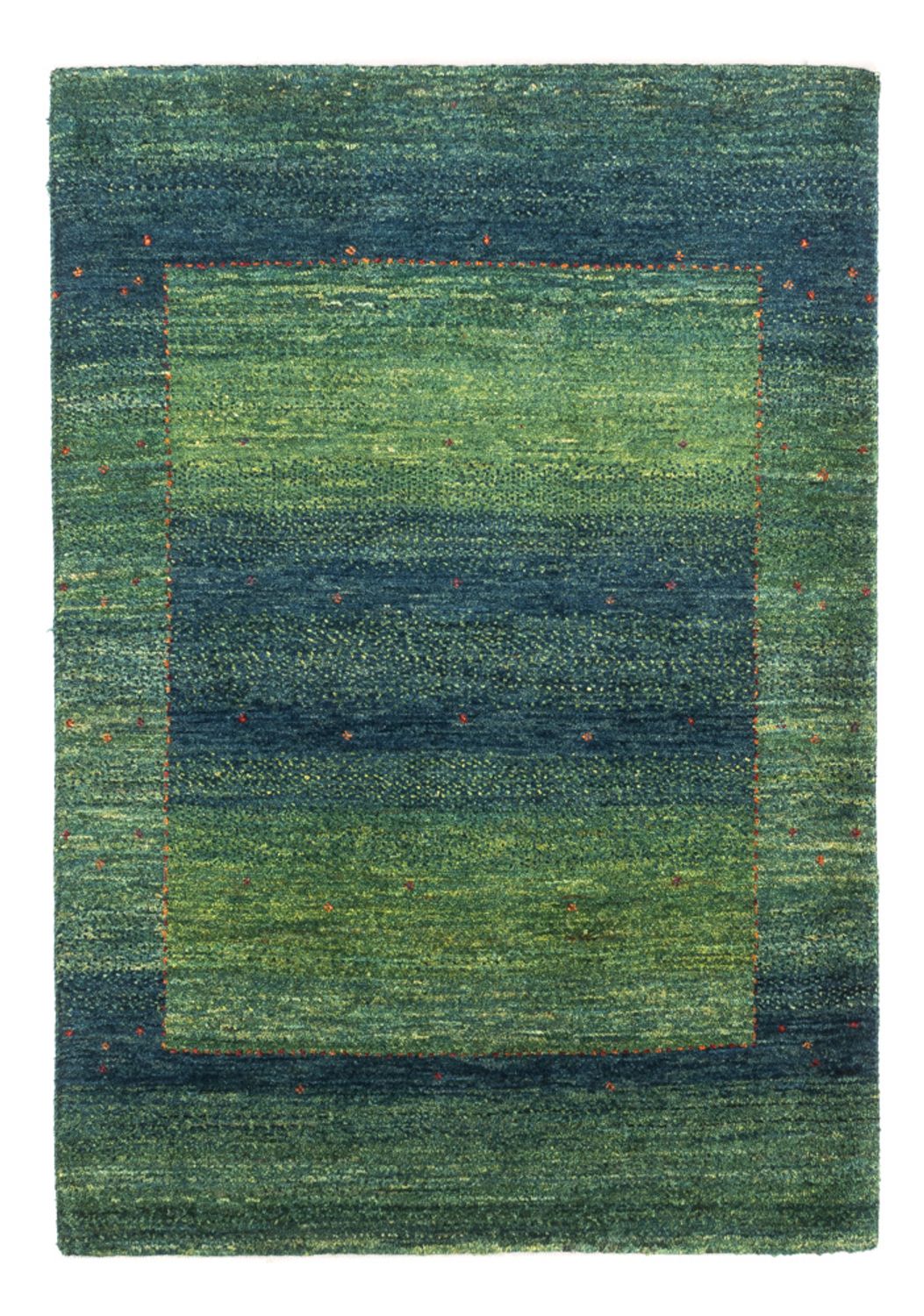 Alfombra Gabbeh - Loribaft Persa - 123 x 85 cm - verde