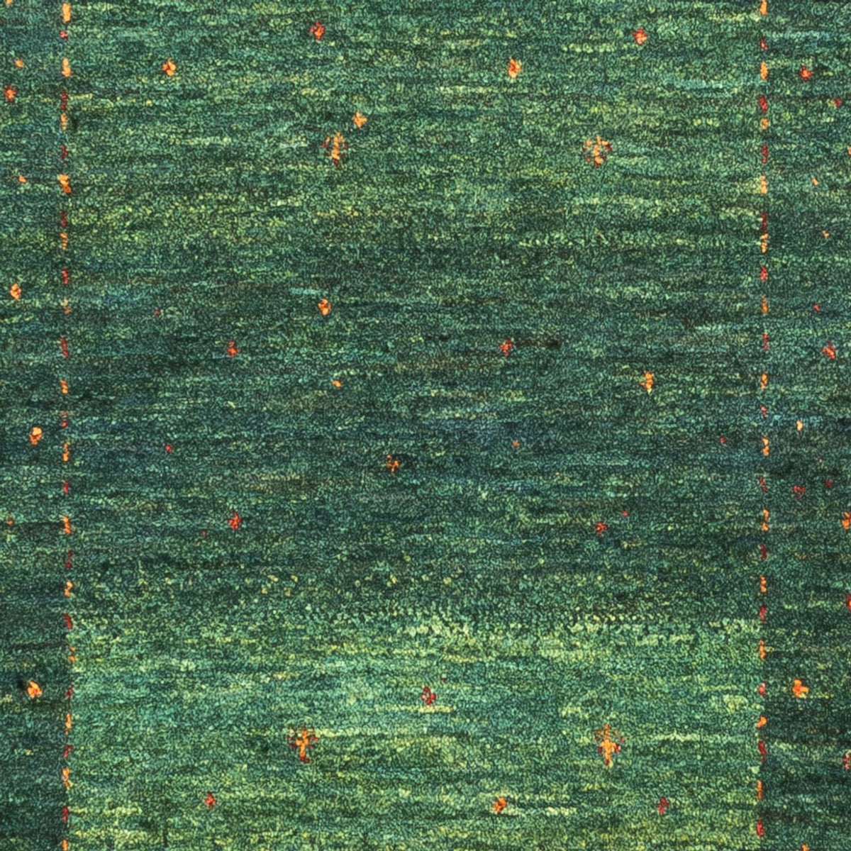 Alfombra Gabbeh - Loribaft Persa - 119 x 86 cm - verde