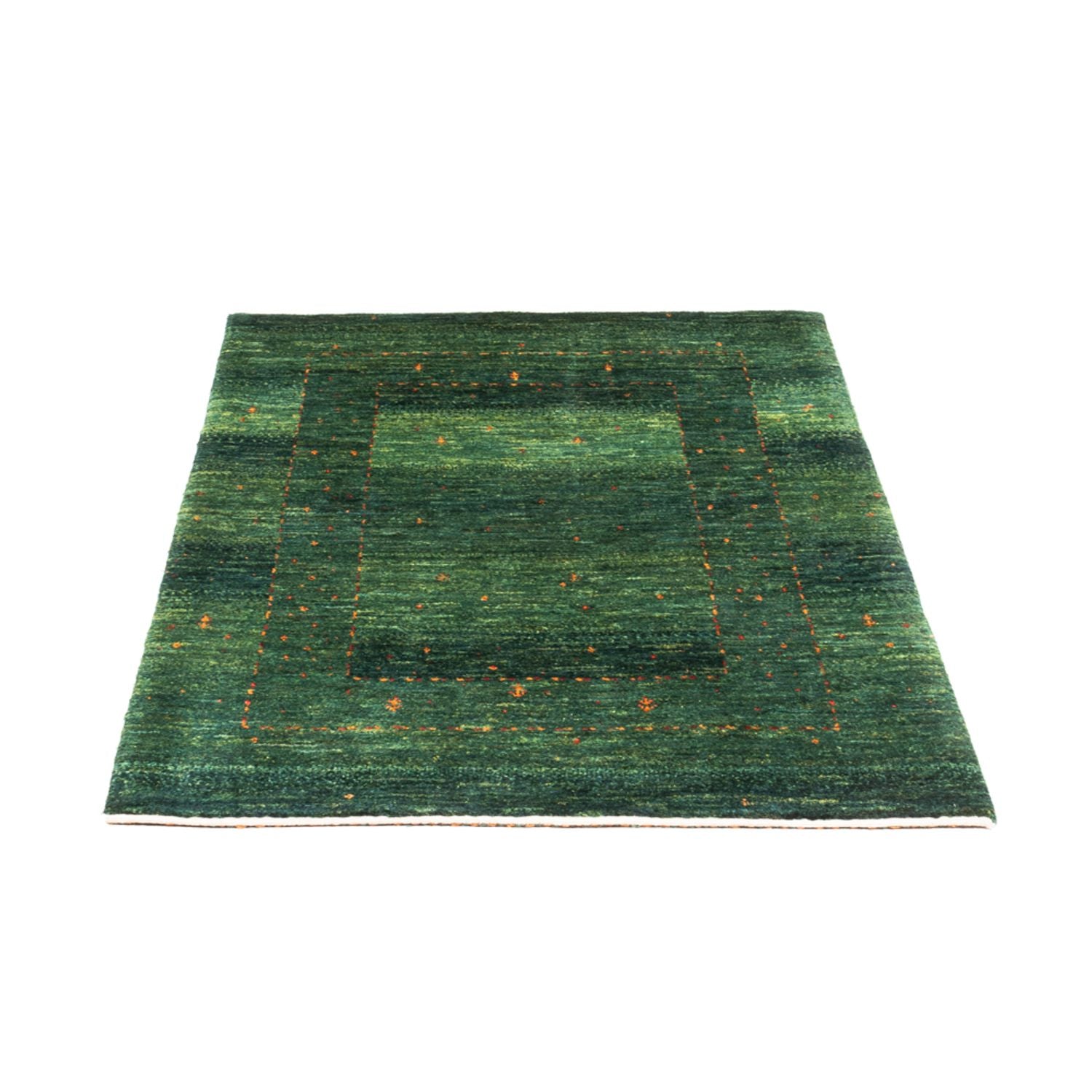 Alfombra Gabbeh - Loribaft Persa - 119 x 86 cm - verde
