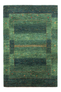 Alfombra Gabbeh - Loribaft Persa - 127 x 86 cm - verde