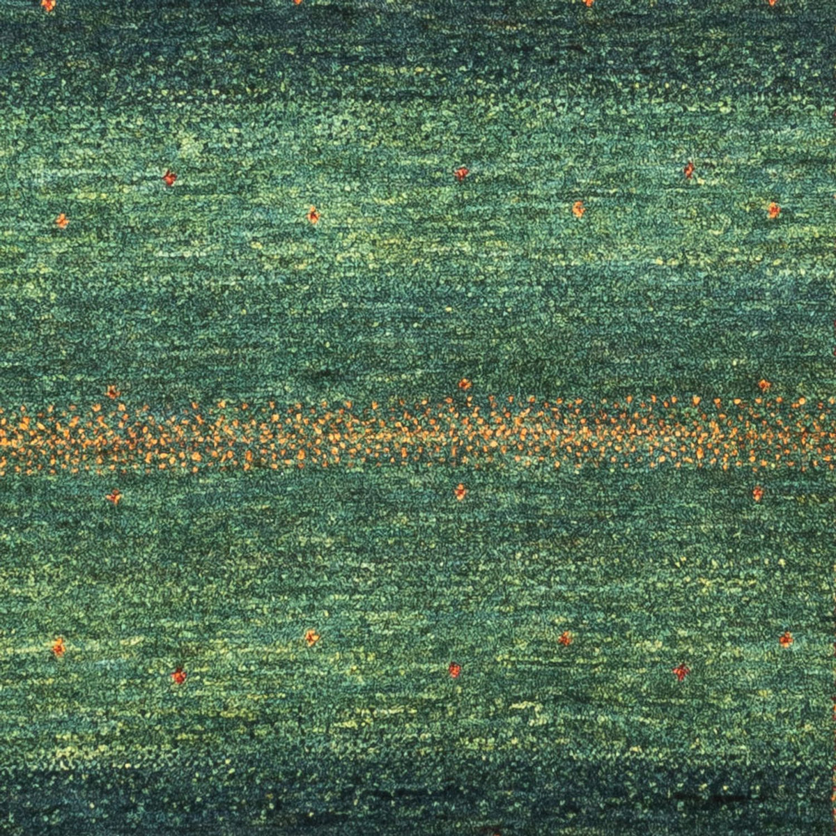 Alfombra Gabbeh - Loribaft Persa - 127 x 86 cm - verde