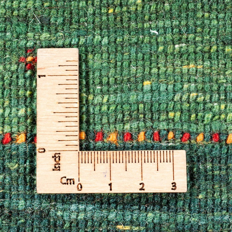 Alfombra Gabbeh - Loribaft Persa - 127 x 86 cm - verde
