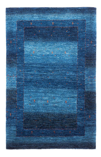 Alfombra Gabbeh - Loribaft Persa - 135 x 93 cm - azul