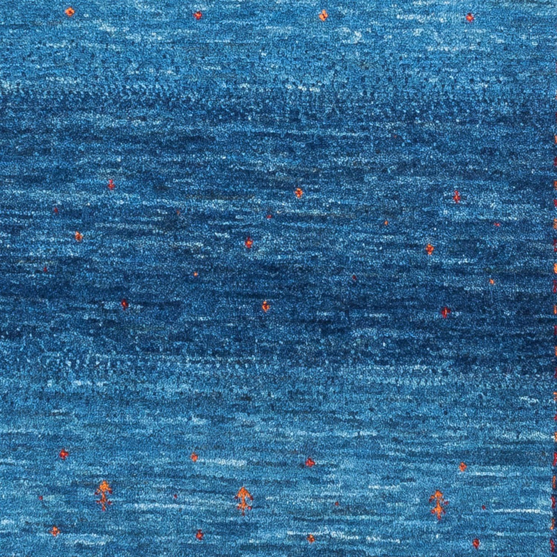 Alfombra Gabbeh - Loribaft Persa - 135 x 93 cm - azul