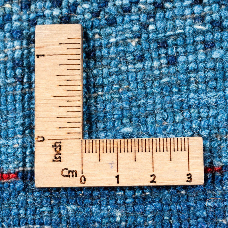 Alfombra Gabbeh - Loribaft Persa - 135 x 93 cm - azul