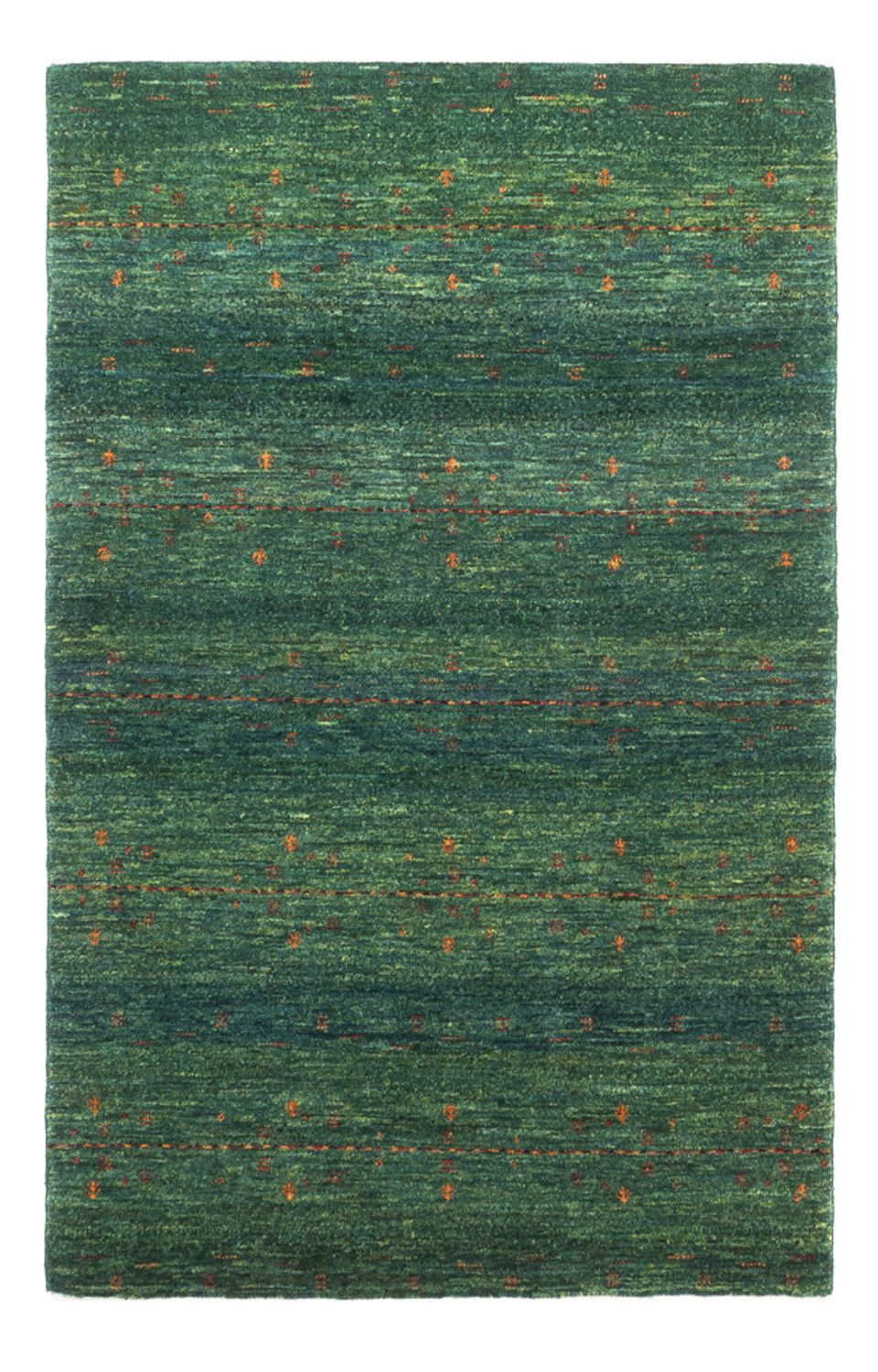 Alfombra Gabbeh - Loribaft Persa - 127 x 82 cm - verde