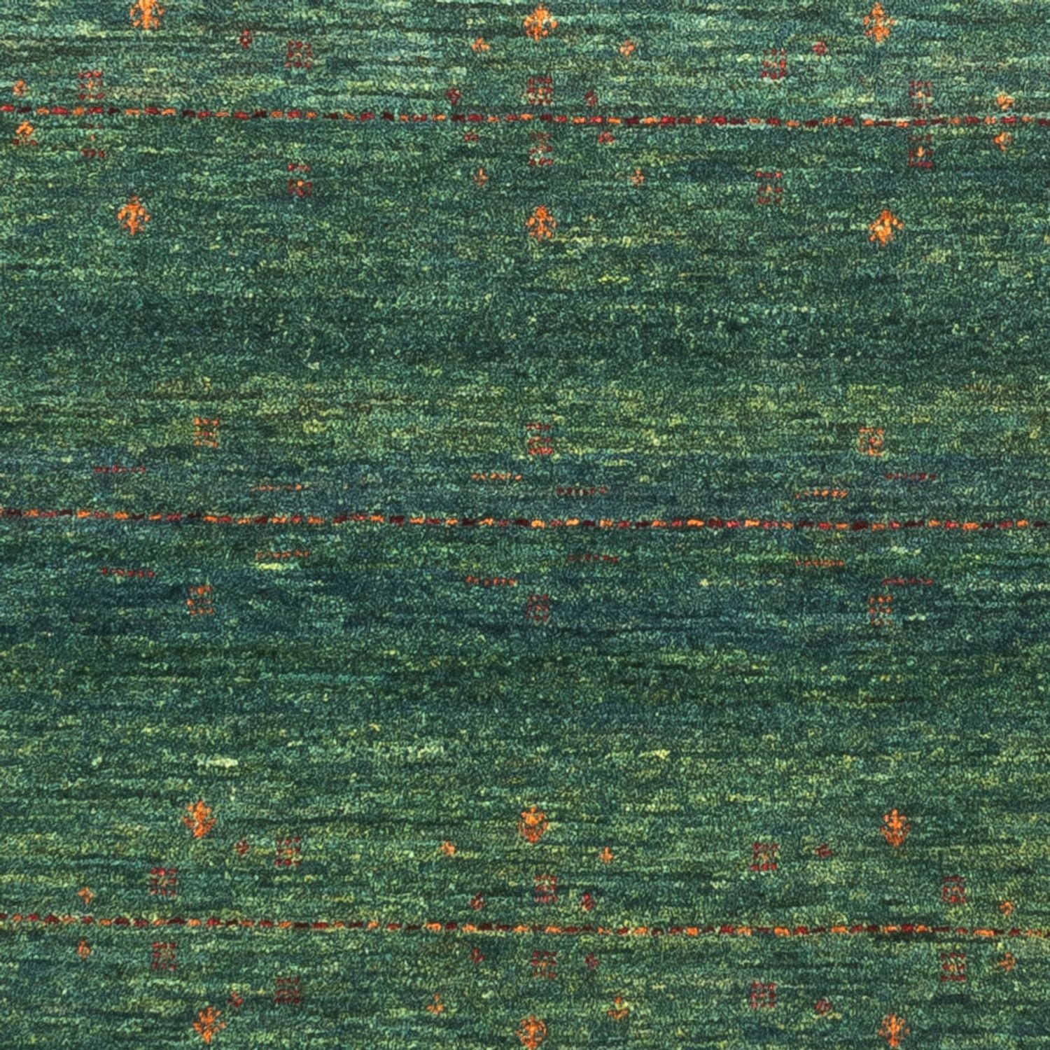 Alfombra Gabbeh - Loribaft Persa - 127 x 82 cm - verde